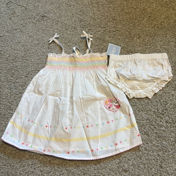 Disney Marie Cat White Dress and Bloomers Set for Kids NEW 18 mos Vintage 90s - Picture 2 of 9